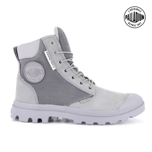 Palladium Pampa SC WPN U-S Men's Boots Grey | UK H216-HQX